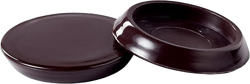 Miniatura 2 de Scotch Almohadillas de fieltro para muebles, 6 almohadillas para muebles para suelos de madera dura, redondas, color marrón, 2 pulgadas de diámetro