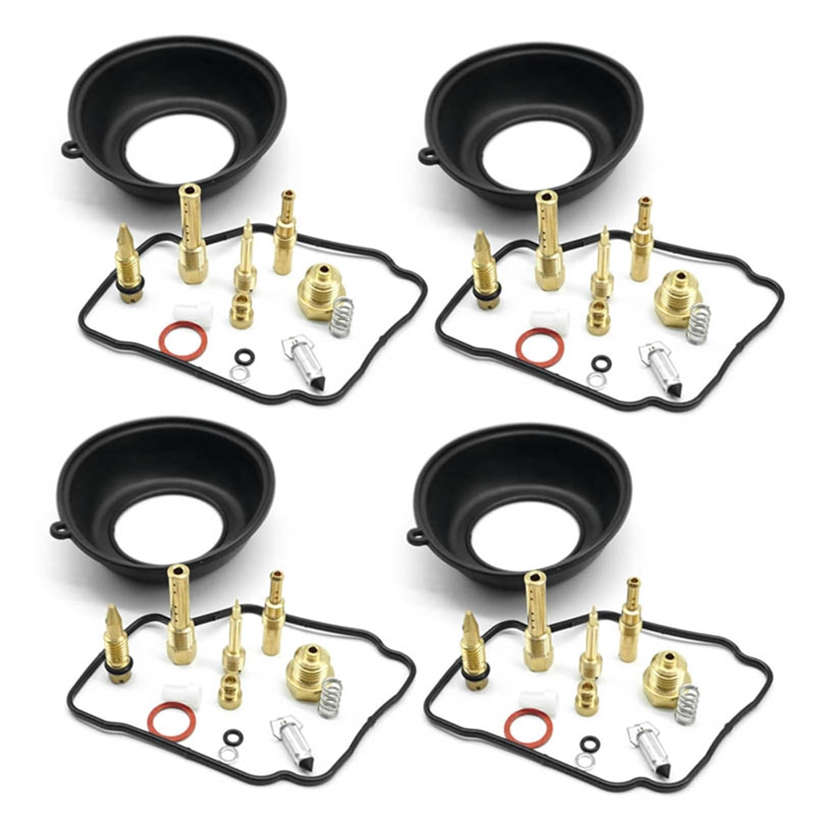 Paquete De 4 Kit Reparación Carburador Para CBR400RR NC23 1986-1989 Cbr 400rr Membrana Diafragma Vacío Motocicleta