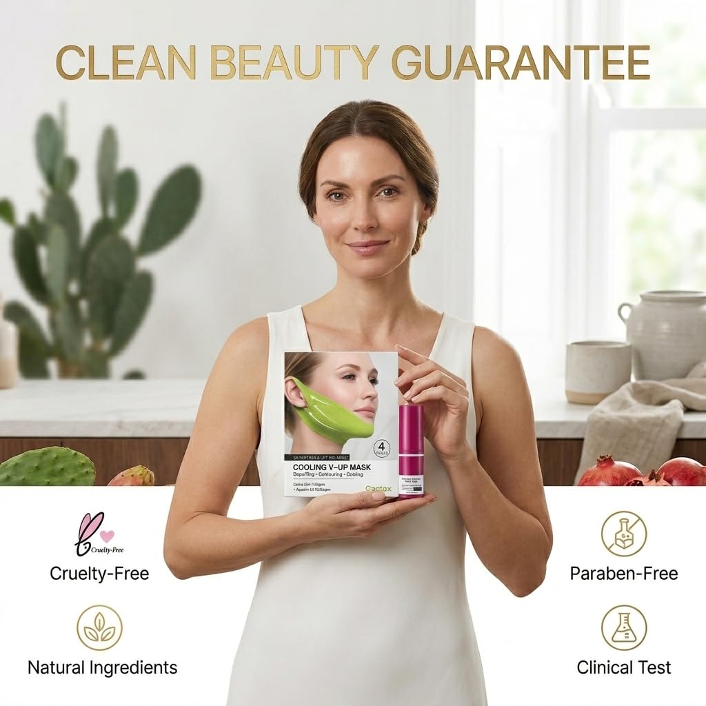 Face Lifting Band and Calcium Multi Balm Set, Cooling Care, Visible Pore Care, Reduce Puffiness, Moisturizing Balm for Face Eye Neck