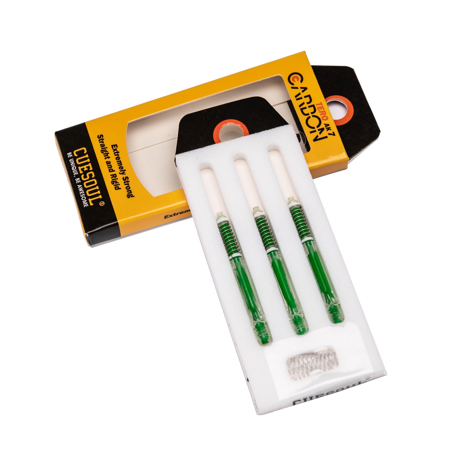 CUESOUL TERO AK7 Carbon Dart Shafts/Stem,Slim,Built-in Spring Telescopic,Set of 3 pcs