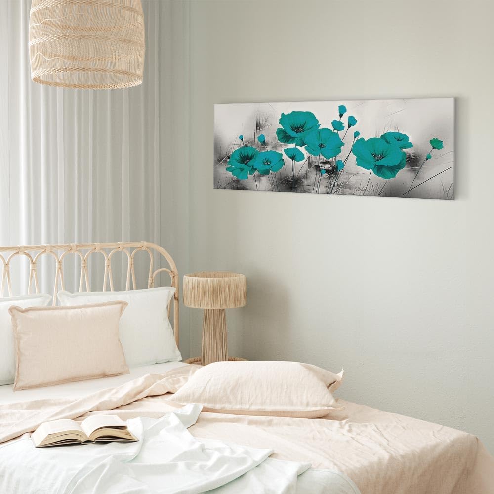 Murando Akustikbild Mohnblumen – Schallabsorber Als Wandbild (ca. 120x40 Cm) Für Bessere Raumakustik & Deko