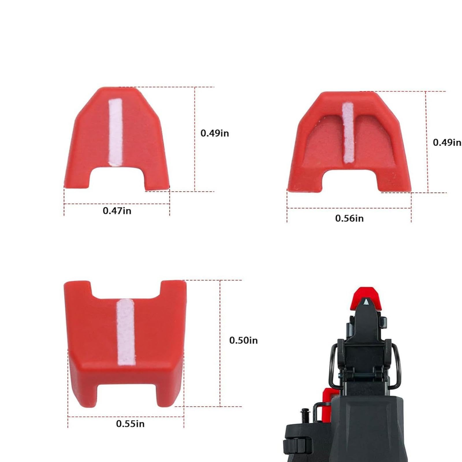 Kit de Almohadillas Sin Marcas 42-38-0017. Juego de 9 Puntas Sin Marcas para Clavadoras 2746-20.