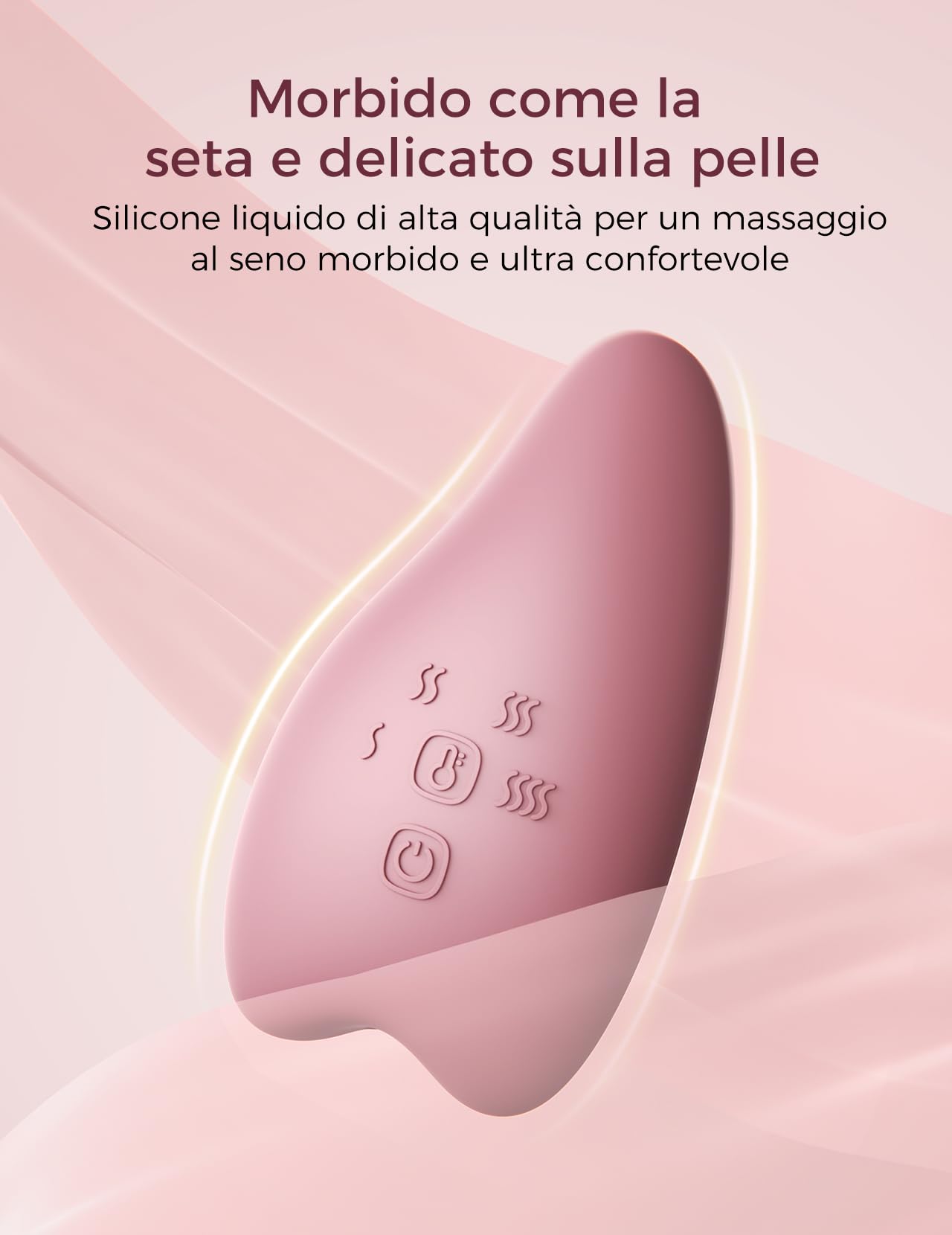 Momcozy Massaggiatore per allattamento A1Pro - vibrazione profonda e riscaldamento rapido per alleviare la congestione del latte e per un pompaggio più efficiente, con funzione memoria e ricarica