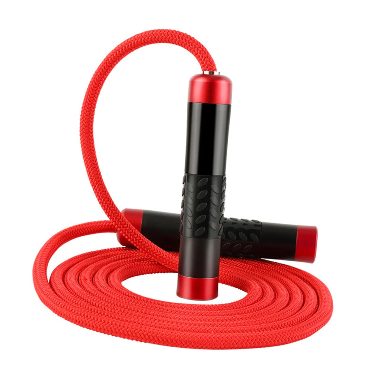 Corda da Saltare Professionale Regolabile per Esercizio, Rosso | Festa Estiva, Rotazione Rapida con Meccanismo a Cuscinetti, Pvc Lega di Alluminio Silicone