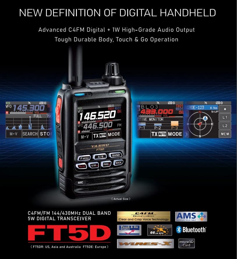 Yaesu FT5DE Walkie Digitale doppia fascia - Image 6