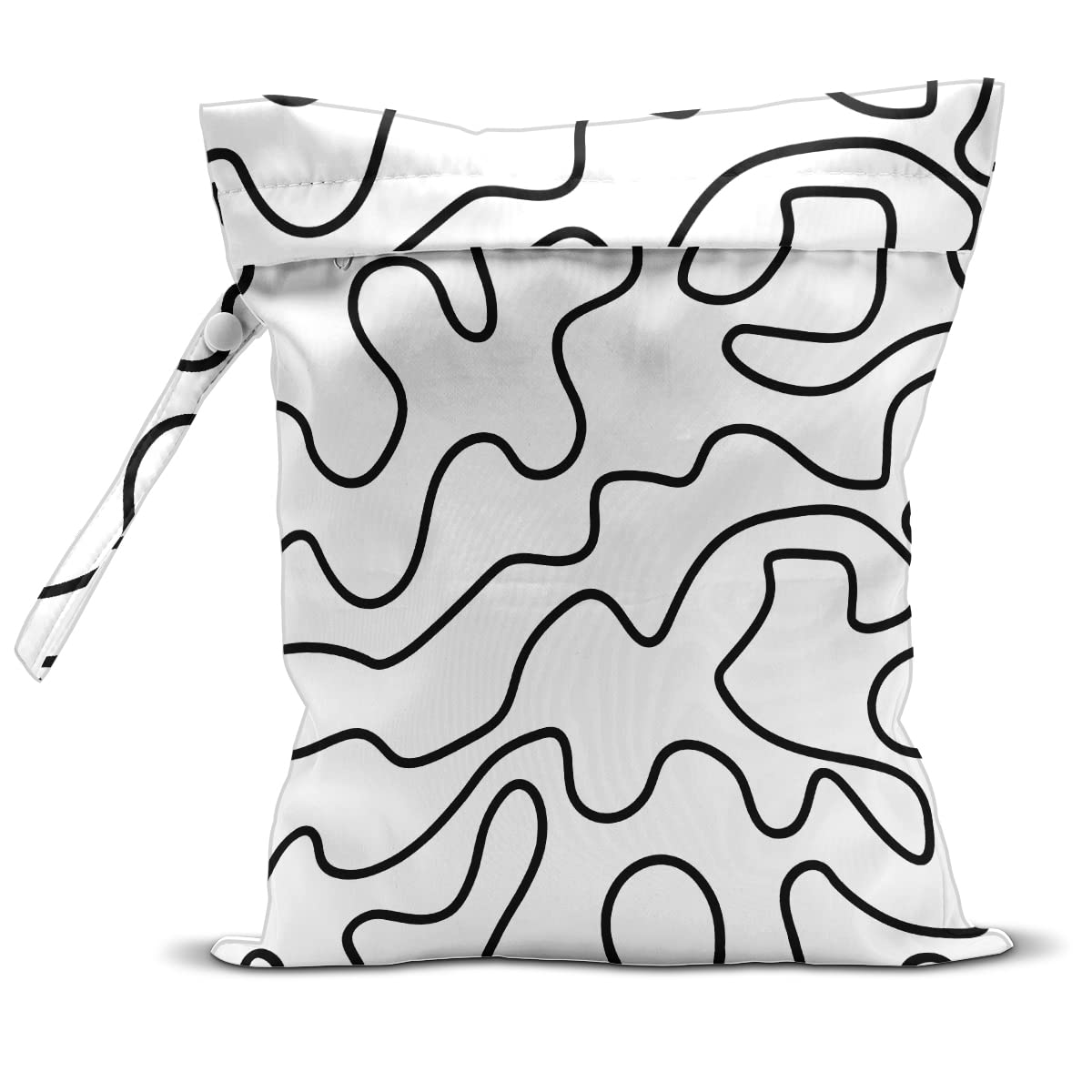 zcyxuuw Wet Bag, Wet Dry Bag, Wet Bag for Swimsuit, Travel, Beach, Pool, Stroller, Diapers, Dirty Yoga Gym Clothes, Makeup Bag, Waterproof Reusable Minimalist Aesthetic Line Art Geometric Decor