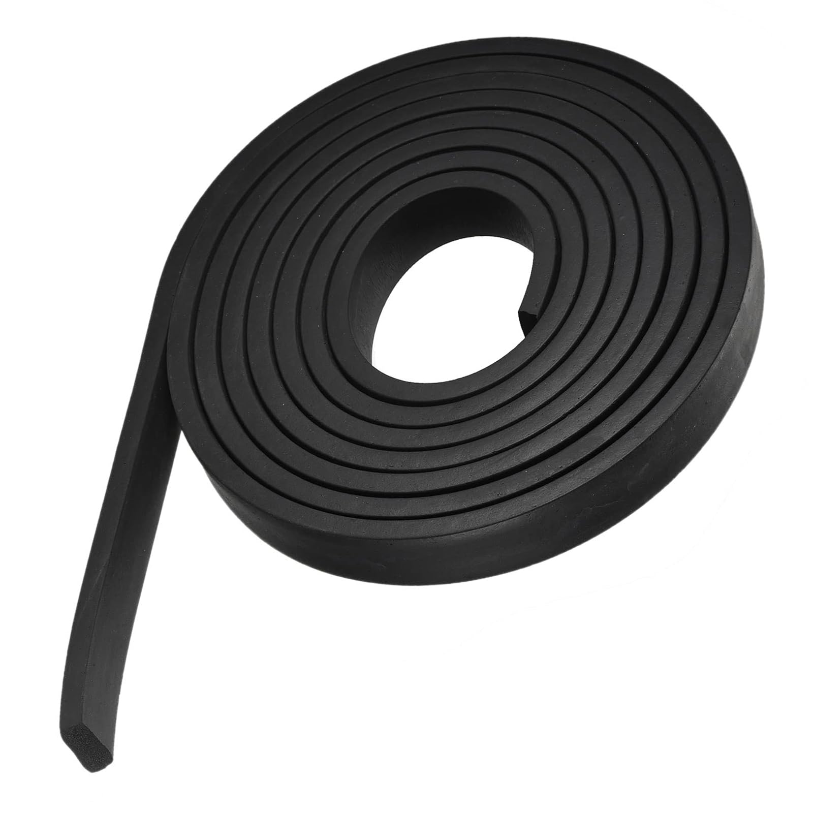 TOP-VIGOR EPDM Rubber Foam Strip 10mm (T) x 30mm (W) x 4000mm (L), Weatherproof Door Seal Rubber Sealing Strip Foam Tape for DIY Gasket Insulation Soundproofing, Reduce Vibration Mat Black โ image 1