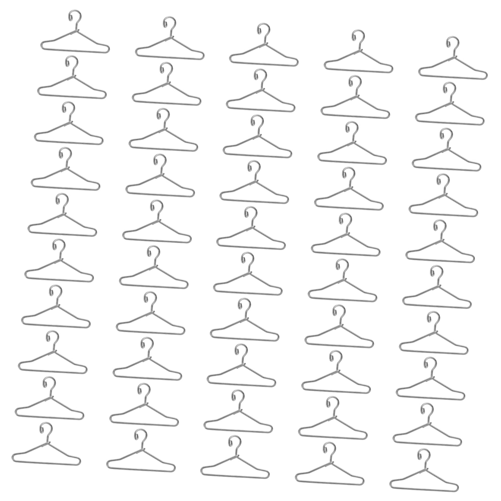 BESPORTBLE Practical 50pcs Metal Doll Clothing Rack Long-Lasting for Boys and Girls' Room
