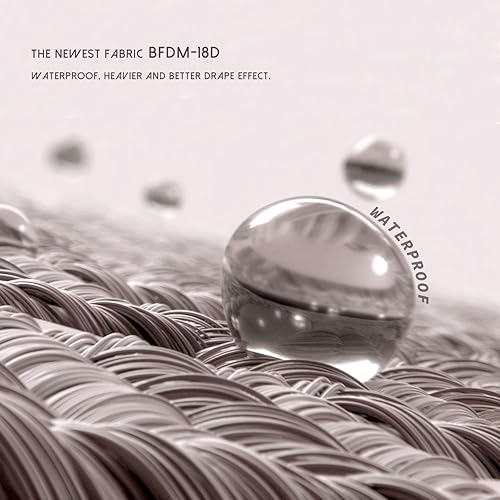 Miniatura 2 de Balcony & Falcon - Mantel rectangular de peso pesado clásico, lavable, antiarrugas y resistente al agua