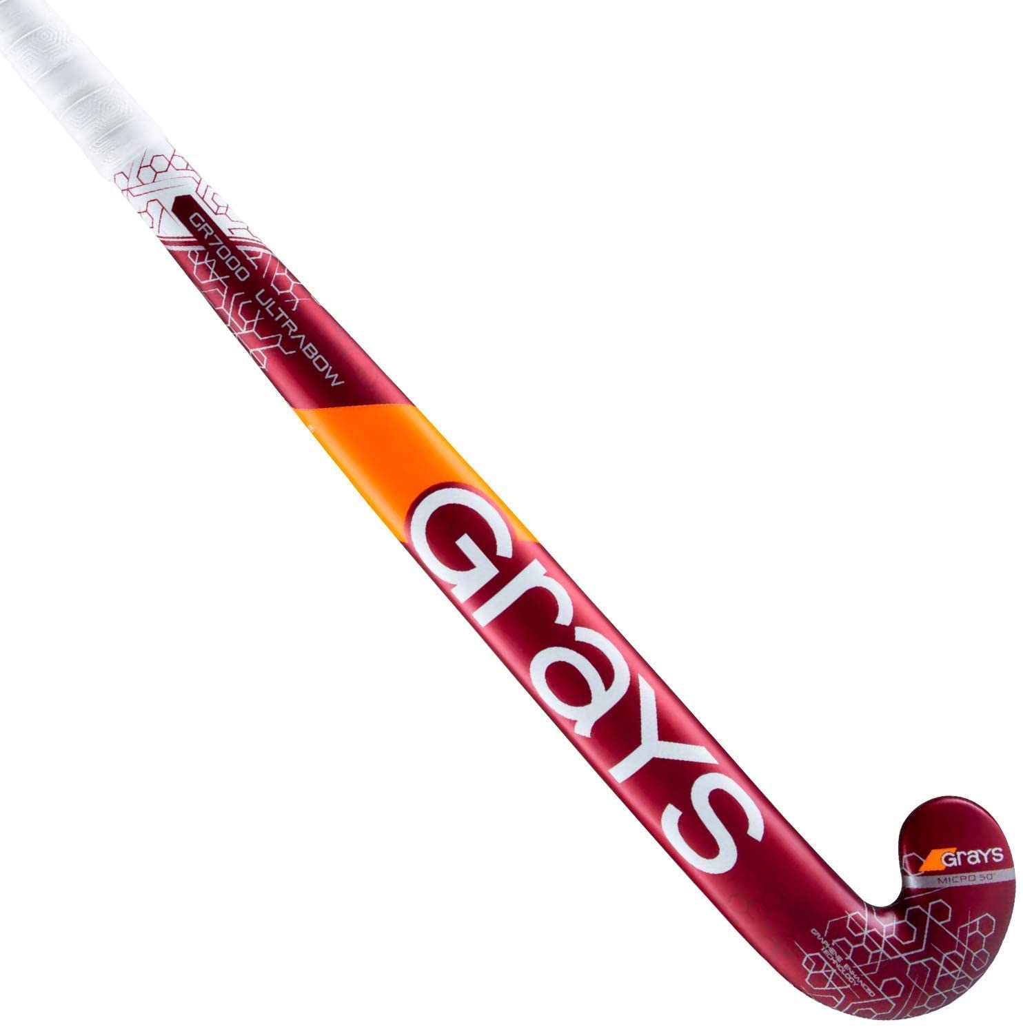 Grays GR7000 Ultrabow Field Hockey Stick Bundle with Free Chamois Grip (36.5)