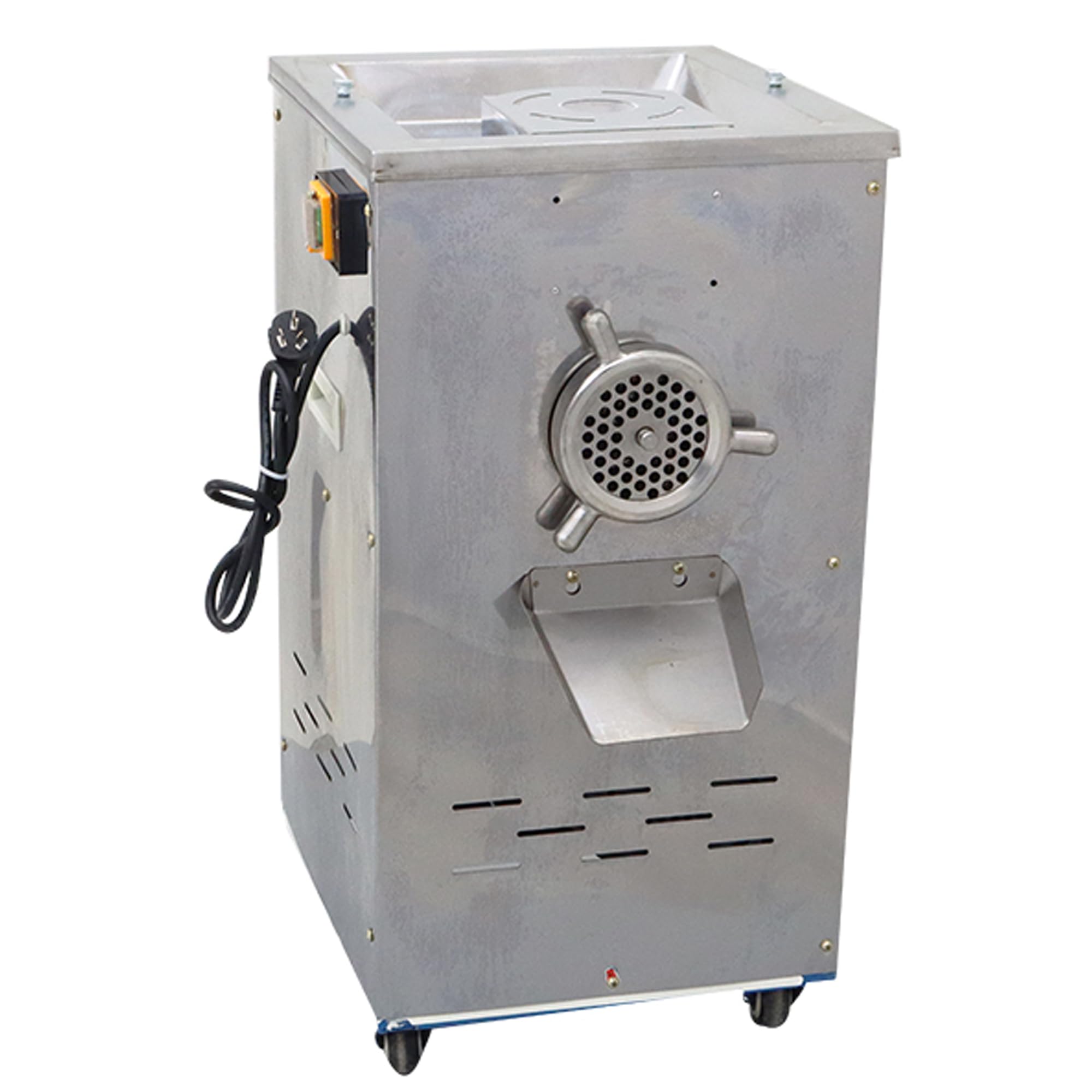 WYDDDARY Meat Grinder Machine 400KG/H Food Grinder Electric Stainless Steel Mincer Chopper Crusher Bone Machine 220V 2.2KW Cutters for Beef Chicken Fish Vegetable Feed Process