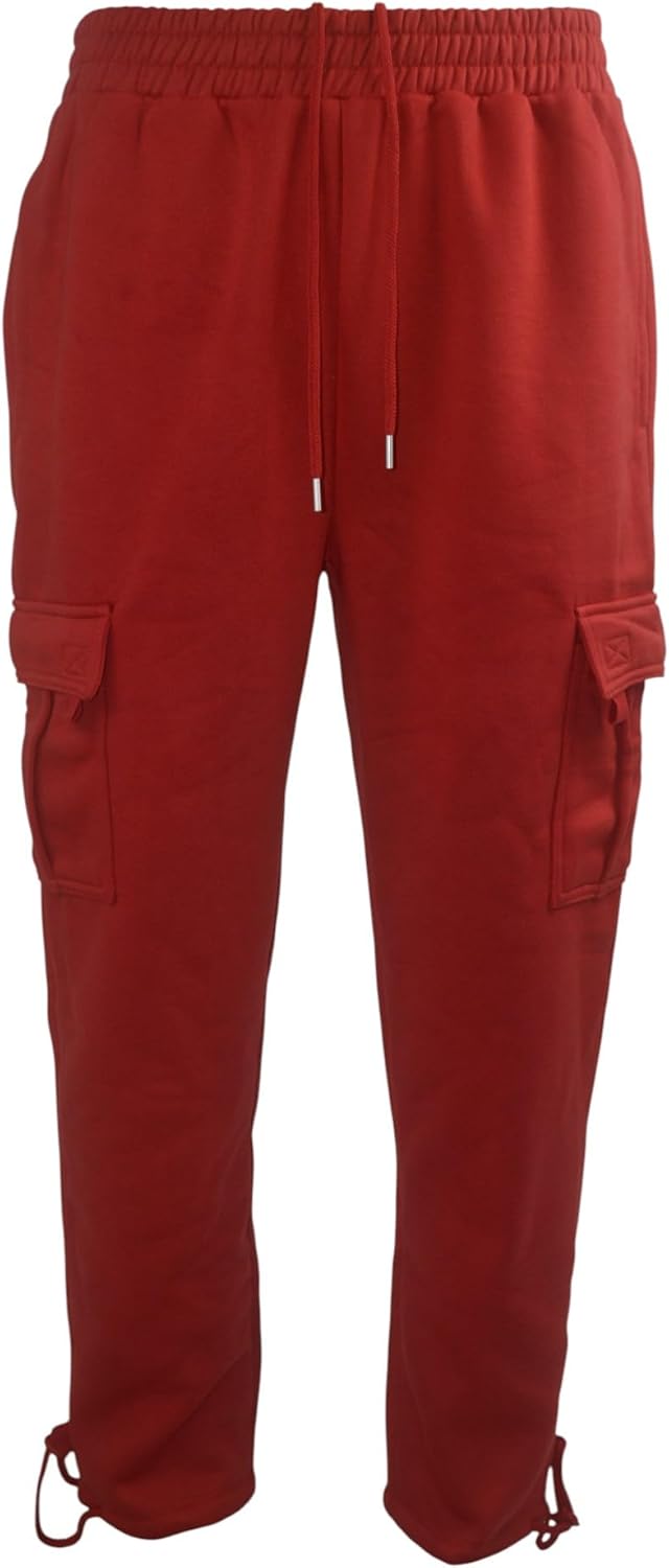 LIME TREE Heavyweight Fleece Open-Leg Cargo Sweatpants - Image 3
