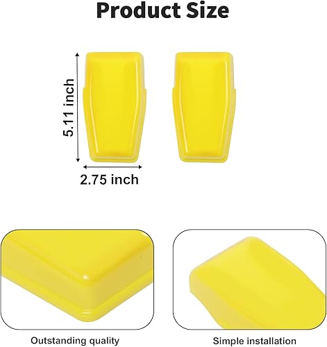 Vista 143 de Voodonala Cubierta de bisagra para puerta trasera derecha e izquierda para Jeep JL 2018-2025 Jeep Wrangler JL JLU Accesorios exteriores, negro