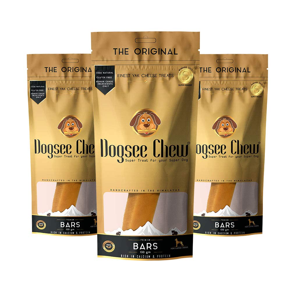Dogsee Chew Bars (Pack of 3), 100% Natural Himalayan Cheese based Dental Chews for Dogs (Large Bars Single pack) (B07Q3G3XS1) Amazon Price History, Amazon Price Tracker