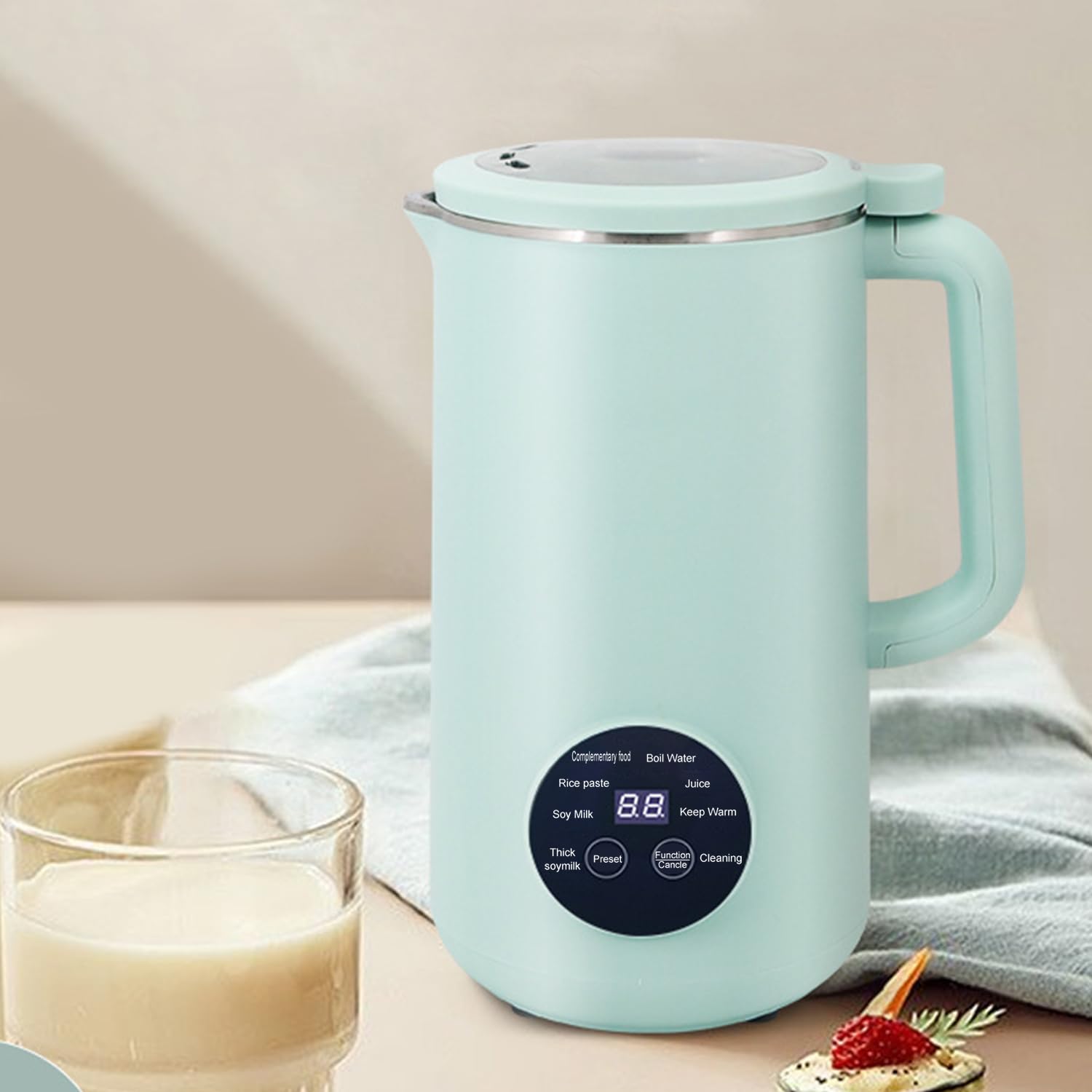 Amazon | 「無泡豆&無濾過」 MACOLAUDER 豆乳メーカー 8時間予約 1L大