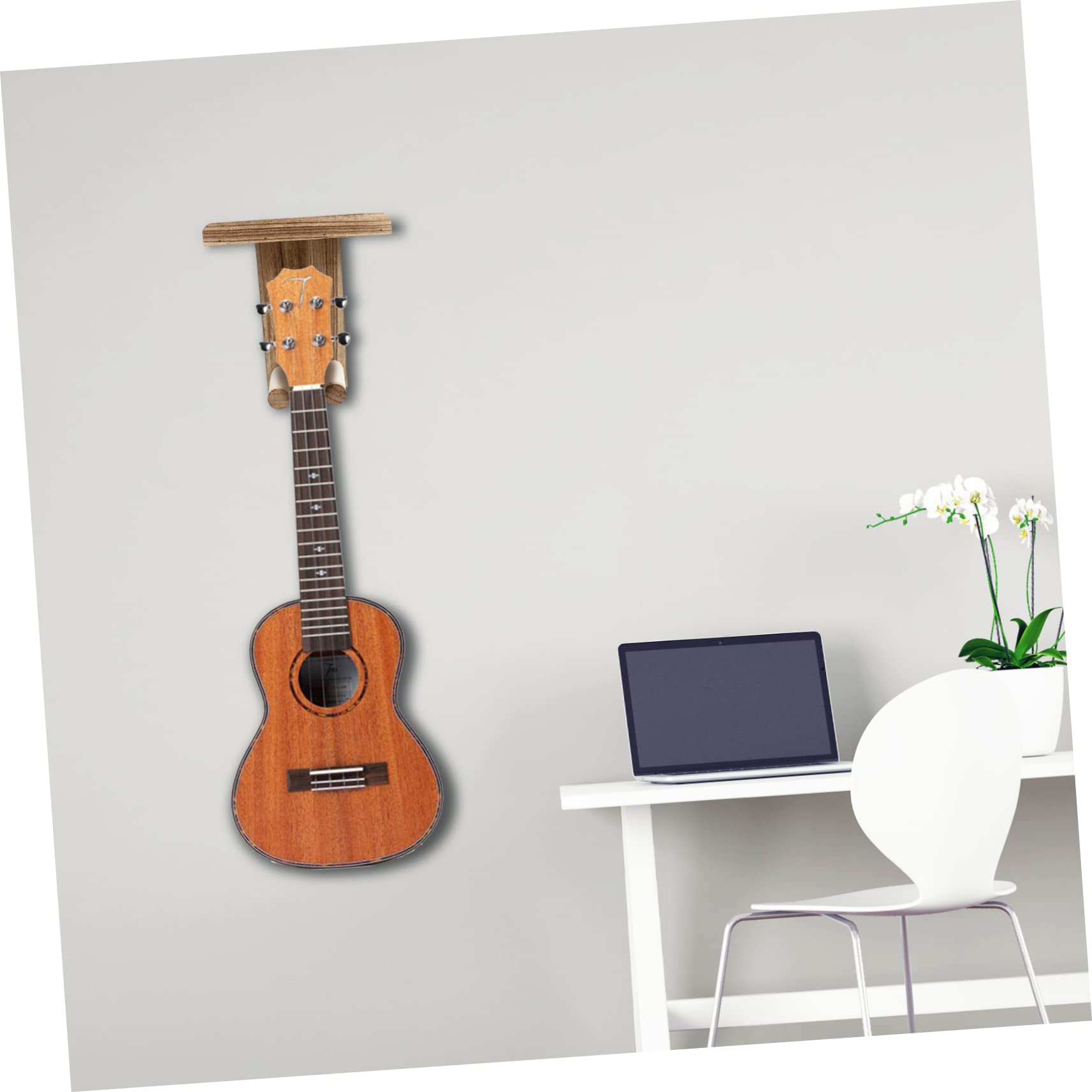 ERINGOGO Appendi Chitarra da Muro in Legno 2 Pezzi, Supporto | Ukulele e Chitarra, Facile da Installare e Rimuovere, per Appartamento Piccolo e Negozio