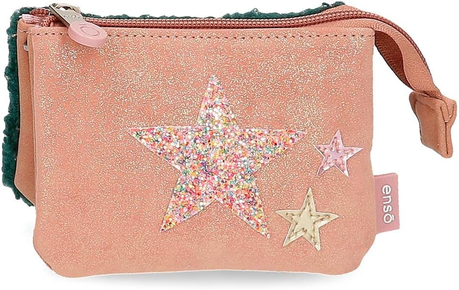 Enso Shine Stars, Girls’ Shine Stars Billfold, Pink, 14x10x5 cms -, Pink, 14x10x5 cms, Coin Pouch