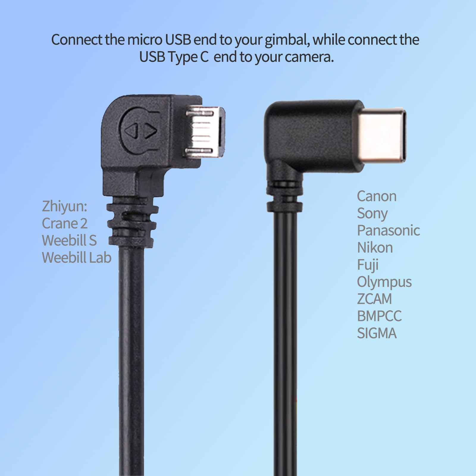 Amazon.com : Micro USB to Type C Gimbal Stabilizer Camera Control