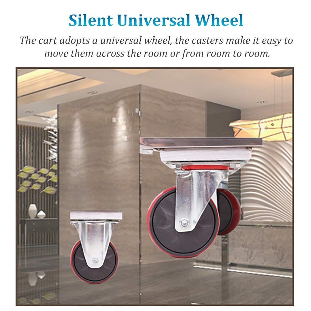 Carrello Mobile Portatile Multifunzionale, Carrello per Lavanderia su Ruote Commerciale Extra Large, Carrello per Biancheria per Hotel con Ruote, per Bagno, Supporto 100 Kg,Beige