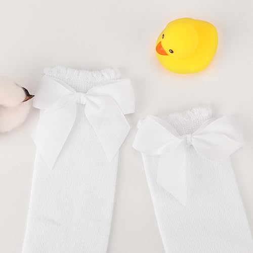 Miniatura 6 de DRESHOW BQUBO - Calcetines de punto para bebé, calcetines de algodón para niñas pequeñas