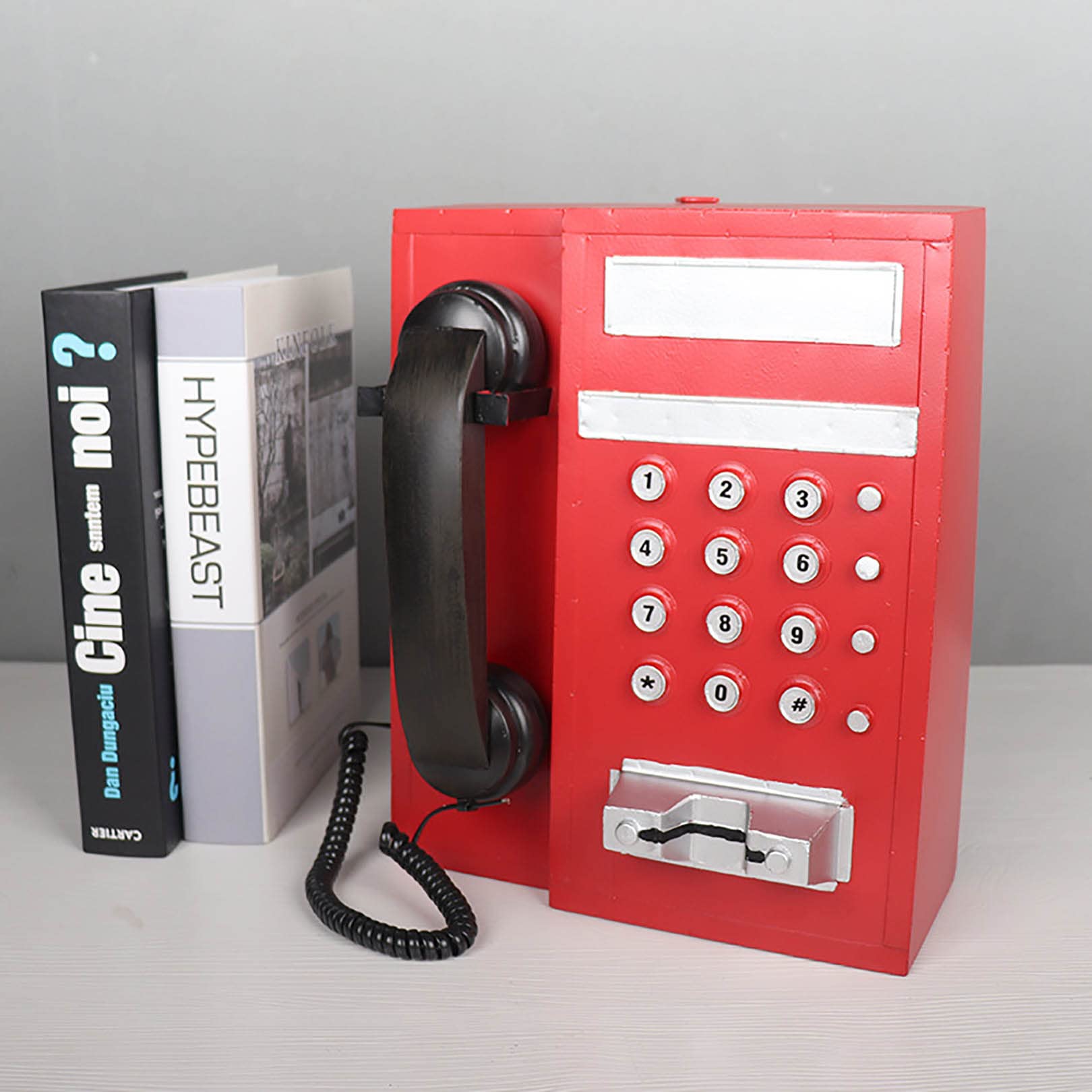 Vintage telefon stacjonarny retro styl telefon telefon stacjonarny biurko dekoracja do domu biura hotelu