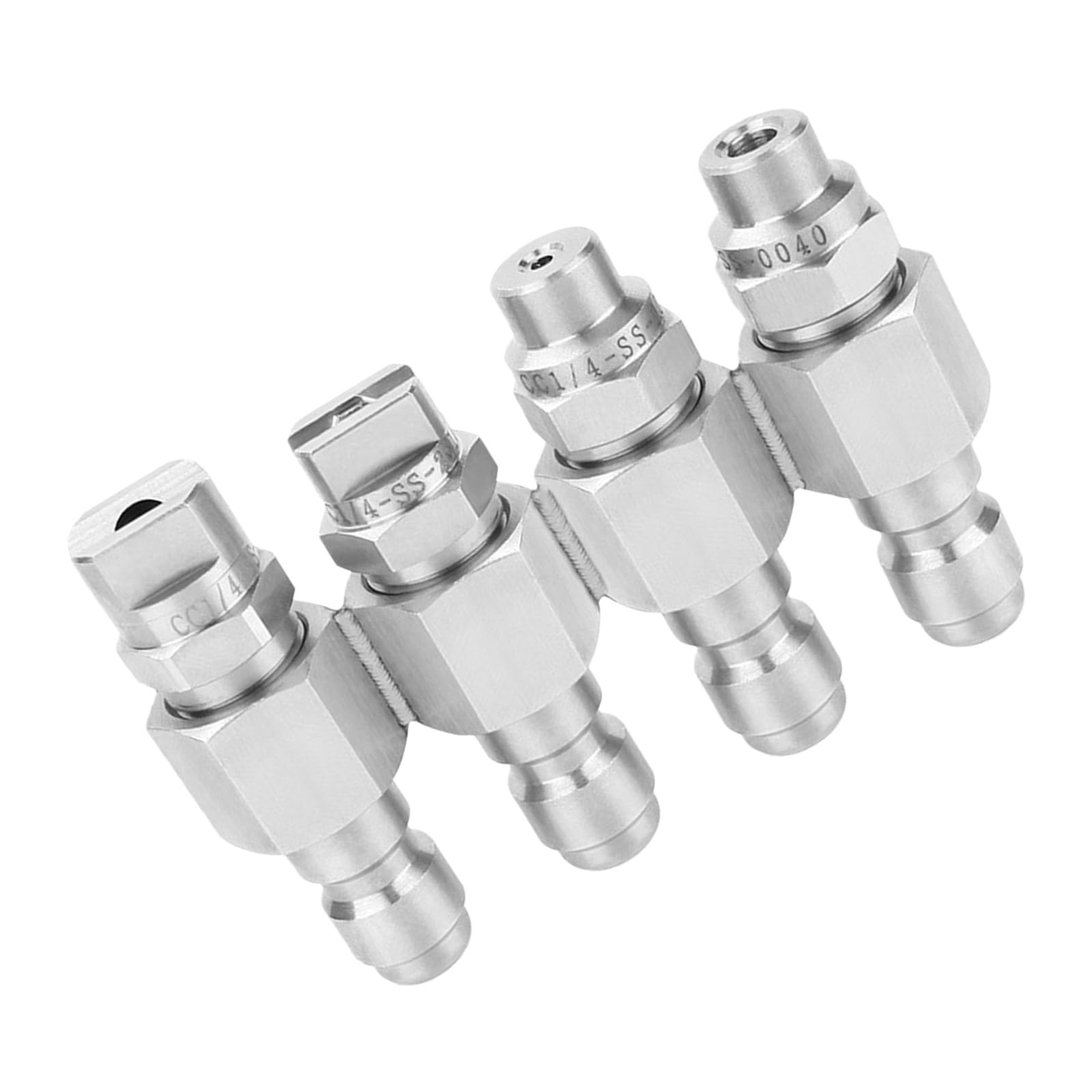 Hdoytxxm 4 In 1 High Pressure Washer Nozzle Wide Coverage Easy Installation Adjustable Sprayer Angled For Car House Outdoor Outdoor Cleaning Nozzle