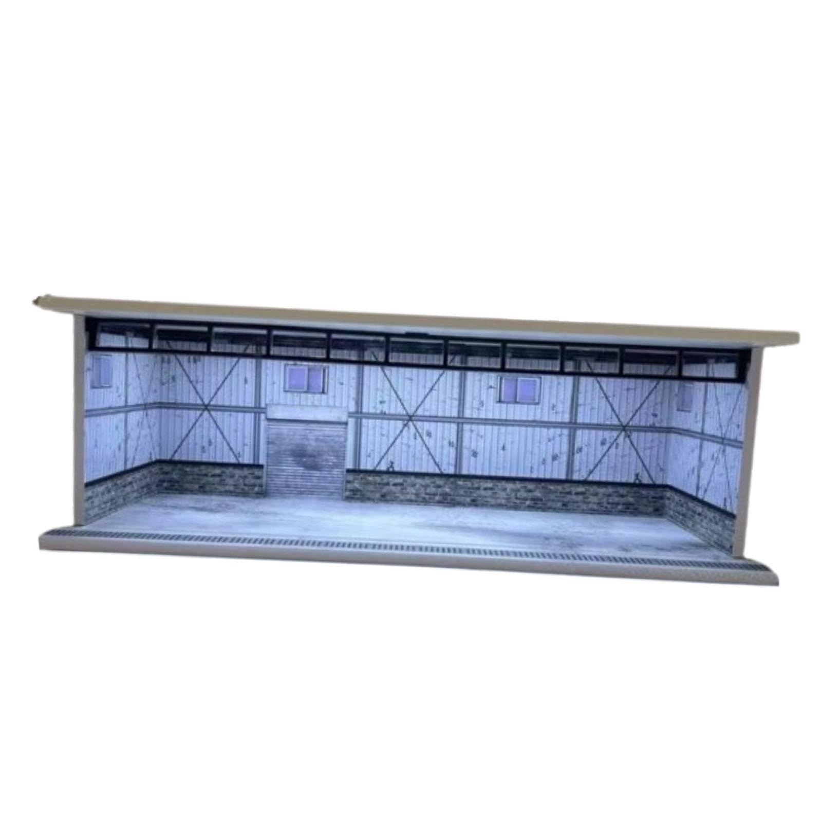 QUILSTM Realistic Garage Scene Display Case Showcasing Favorite 164 Model Cars 1/64 Display Case Diecast Car Garage Dresser Simulation Parking Lot Acrylic Decor