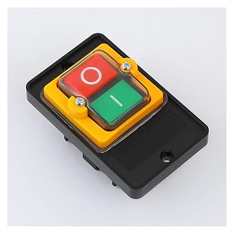 Power Switch Button AC 380V 2KW ON/Off 3 Phase Latching Power Motor Drill Saw Cutter Start Stop Switch KAO-5M Switch