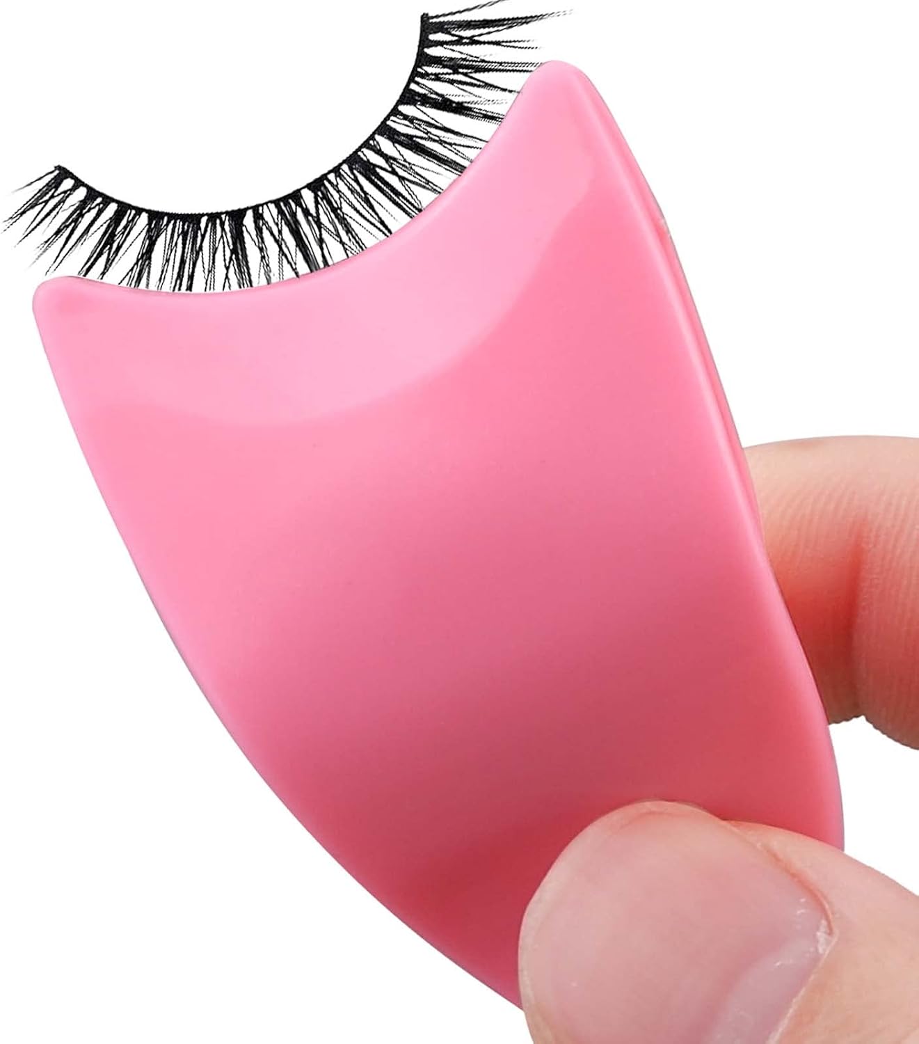 Eyelash Applicator Tool 35mm Width Lash Applicator Clip, 1PCS Eyelash Tweezers for False Lashes, Pink