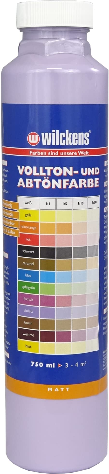 Wilckens Vollton- und Abtönfarbe matt, 750 ml, Violett