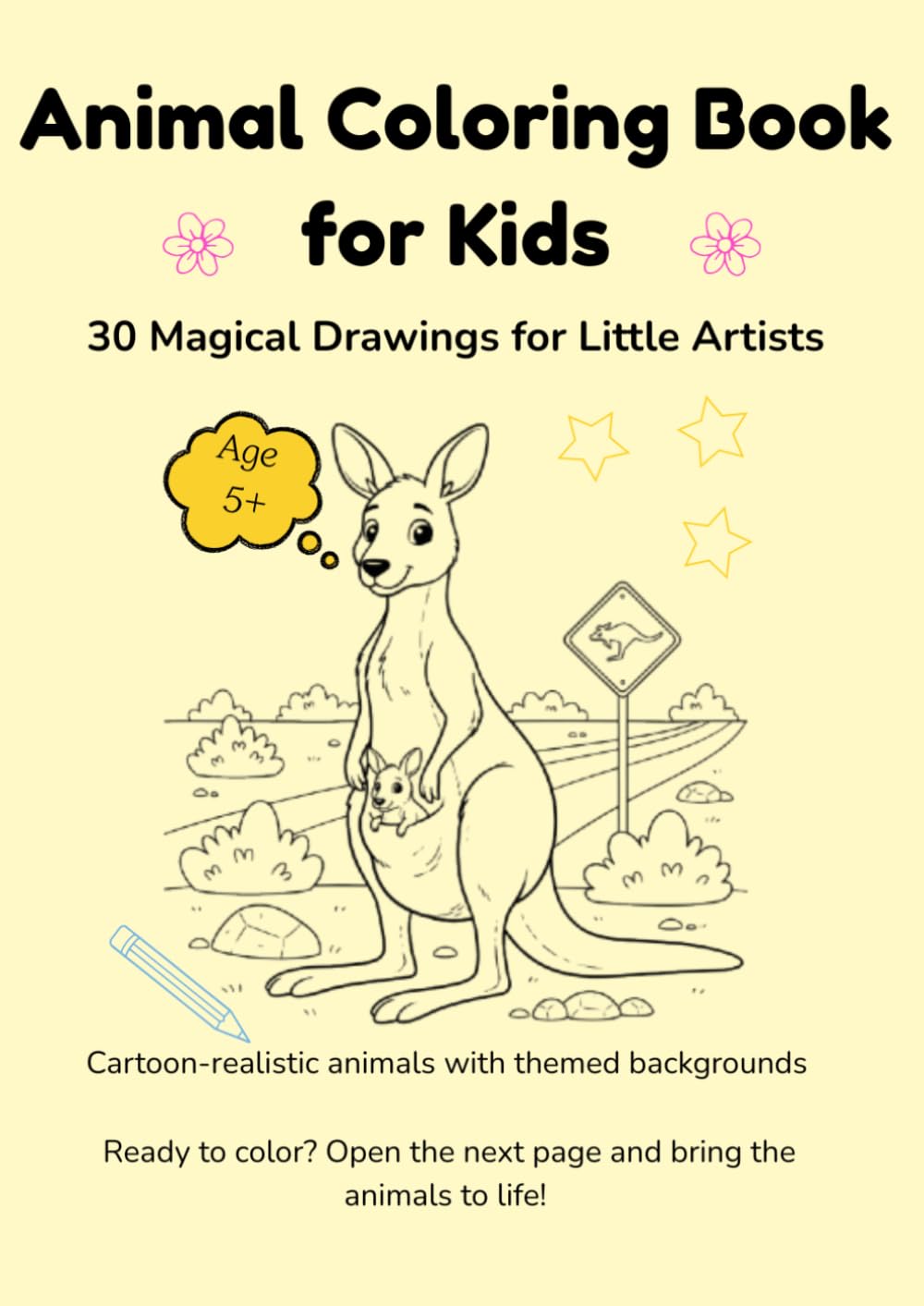 Animal Coloring Book for Kids: 30 Magical Drawings for Little Artist