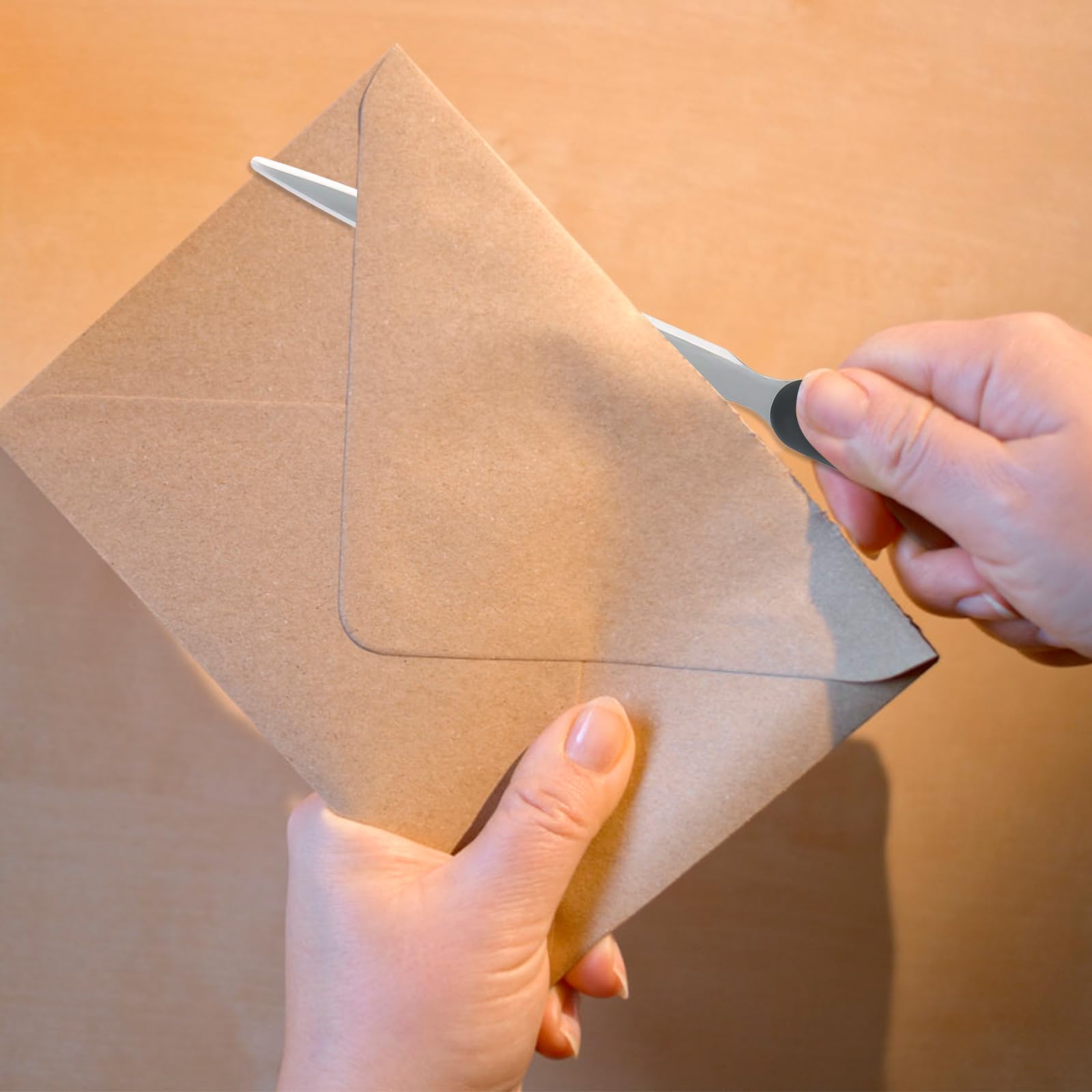4 Ouvre-Lettres En Plastique Et Acier - Coupe-Courrier Sécurisé - Pour Bureau Ou Maison - Multicolore