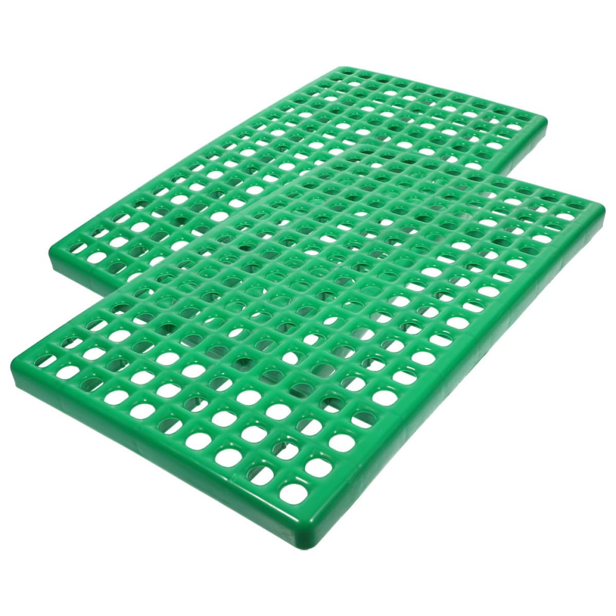 iplusmile 2pezzi Base per Gabbia Foro Rotondo in Plastica Verde Ventilazione e Drenaggio per Piccoli Animali Domestici e Allevamento Conigli