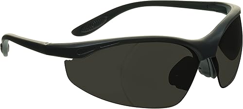 proSPORT Gafas de seguridad para lector de lentes completas, transparentes o ahumadas, curva envolvente, no bifocales