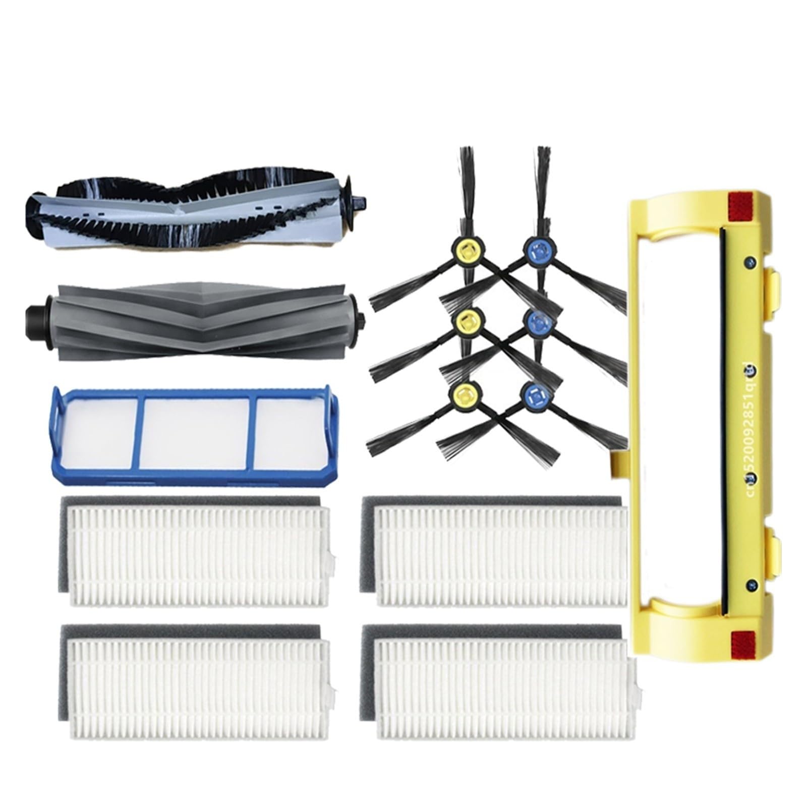 Couvercle De Brosse Principale À Rouleau, Filtre De Brosse Latérale, Tissu De Vadrouille, Compatible Avec AMIBOT, Pièces D'aspirateur Robot Animal Connect X782(Set 13)