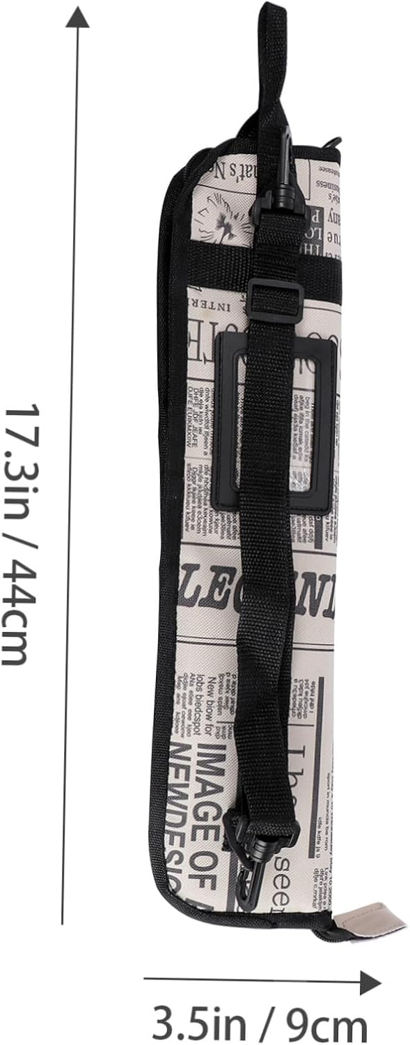 PRETYZOOM Drumstick Bag Case to 10 Sticks with Shoulder Strap image 2