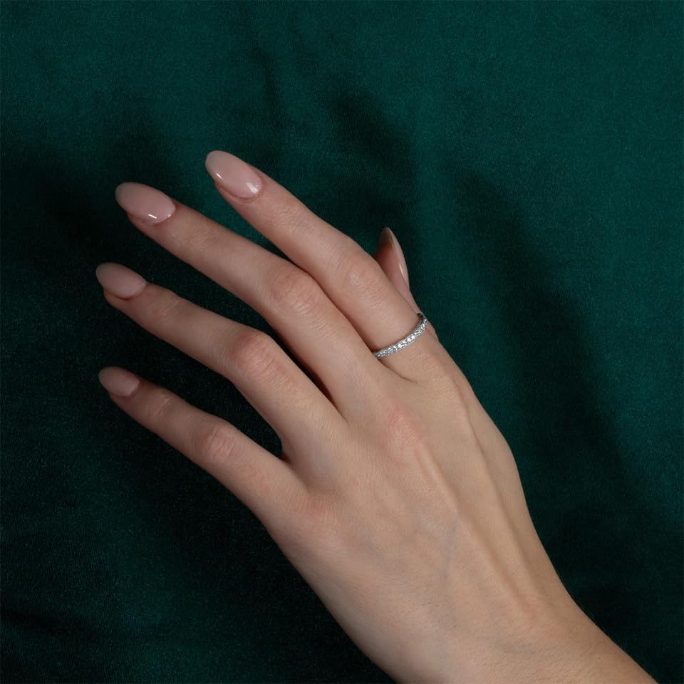 Claddagh Gold Polished .925 Sterling Silver 2mm Classic Striped Statement Ring for Women Girls - Choice of Ring Size - Image 2