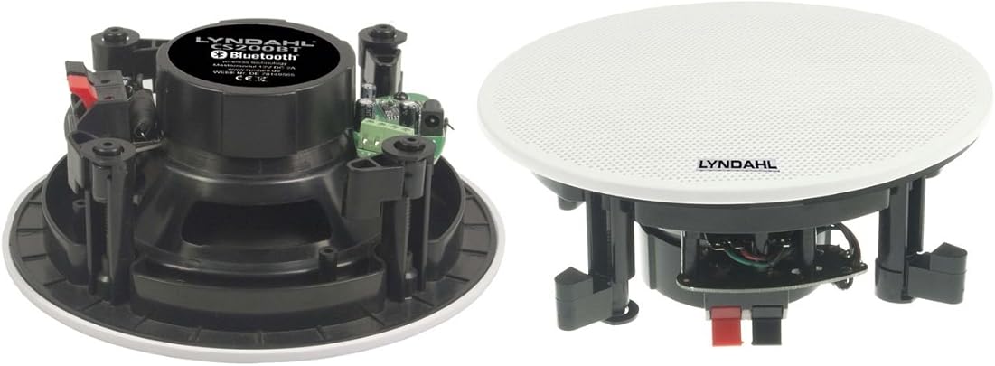 Lyndahl CS200BT MKII Sistema Altoparlanti Vie Altoparlanti soffitto con Bluetooth Paio Altoparlanti integrati Speaker Colore Bianco Lyndahl CS200BT MKII Sistema Altoparlanti Vie Altoparlanti soffitto con Bluetooth Paio Altoparlanti integrati Speaker Colore Bianco