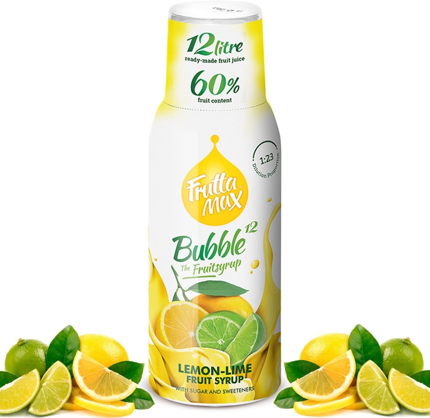 Lemon and Lime Syrup | Less Sugar | 60% Real Fruit Concentrate | Suitable for soda Machine 500ml