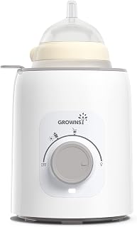 Bottle Warmer, GROWNSY 6-in-1 Fast Baby Milk Warmer for Breastmilk or Formula, Accurate Temperature Control, With Defrost, Sterili-zing, Keep, Heat Baby Food Jars Function