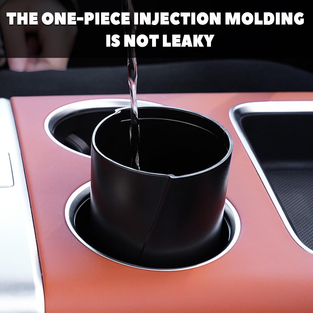 Bidone Per Auto Con Coperchio - Mini Pattumiera Portatile Per Portabicchieri, Colore Rosa - Foto 10