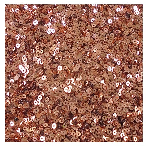Image of eshoppee 3mm Light Orange Round Sequins Sitara