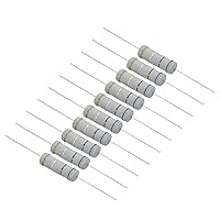 Vista 22 de PATIKIL Resistencia de película de carbono de 5 vatios y 0.15 ohmios, 10 resistencias de tolerancia al 5 %, anillo axial de color de plomo