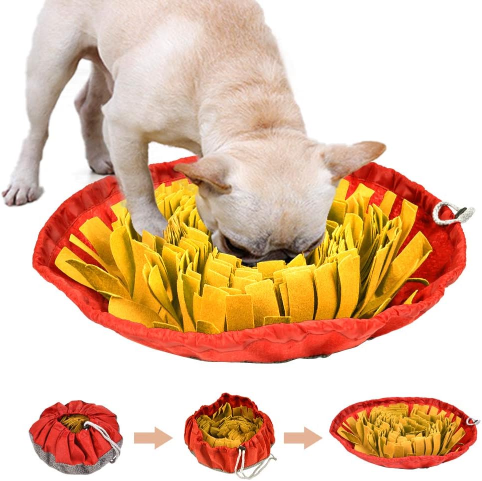 Schnüffelteppich Für Hunde - Größenverstellbar, Waschbar, Fördert Intelligenz & Entspannung