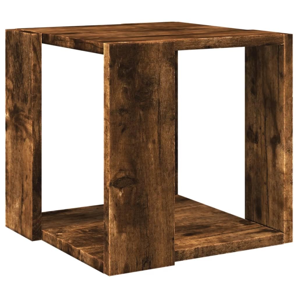 vidaXL Coffee Table Smoked Oak 32x32x30 cm Engineered Wood — image 1