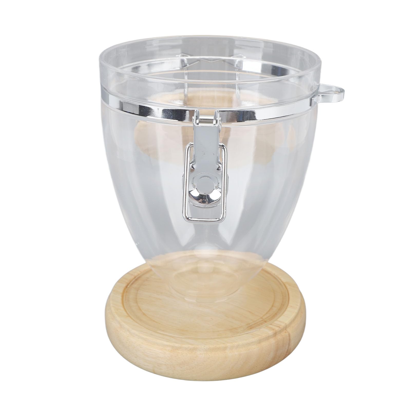 Behälter für Kaffeebohnen, luftdicht, durchsichtig, Vorratsdose mit stabilem Deckel, für losen Tee, Kaffee, Zucker, Nüsse, ABS-Eichenmaterial, 624 g, 22 oz (Klein)
