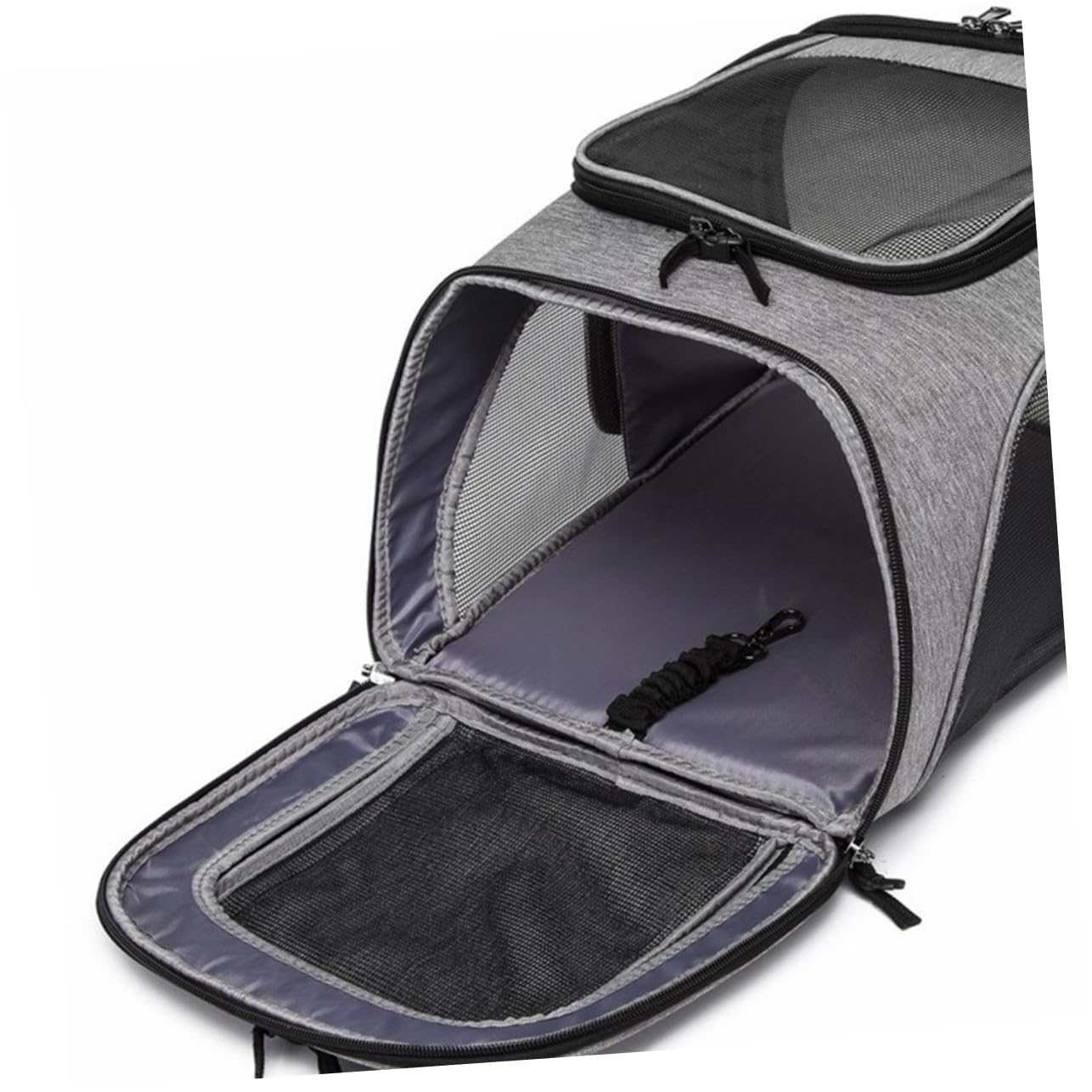 TOYANDONA 1pezzi Zaino Per Animali Domestici Grigio Traspirante Di Ventilazione Design Pieghevole Portatile Per Cani Gatti Gattino Cucciolo