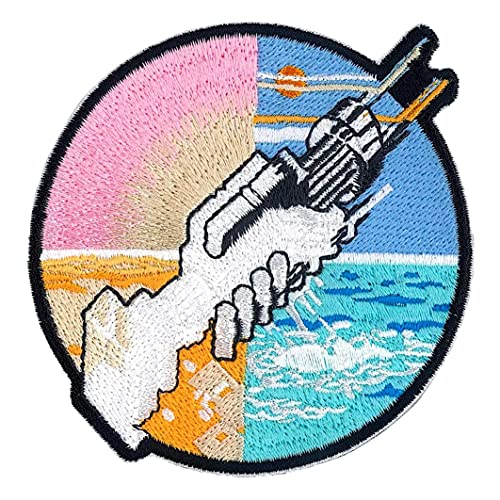 C&D Visionary Pink Floyd The Wall Wish You Patch, Black, White, Red