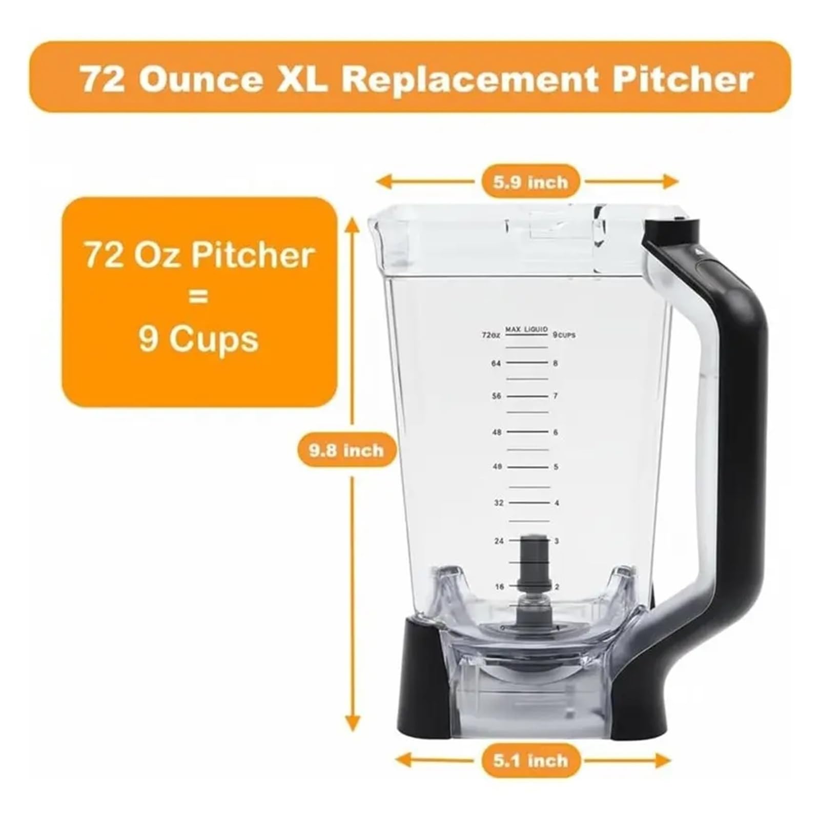 Reemplazo De Jarra De Licuadora, Compatible con Ninja,BL660 BL770