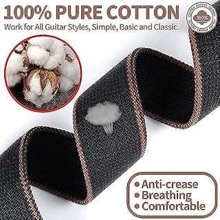 HUIOP Sangle en coton pour guitare Folk,électrique,en pur coton,avec ceinture à défilement,5 palettes et 2 boucles en caoutchouc,Sangle en coton pour guitare - Les Beatles, Paul McCartney, John Lennon, RIngo Starr, George Harrison HUIOP Sangle en coton pour guitare Folk,électrique,en pur coton,avec ceinture à défilement,5 palettes et 2 boucles en caoutchouc,Sangle en coton pour guitare – Image 6